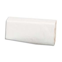 Essuie-mains neutre pliage enchevetré Z/V - format 25 x 23 cm - blanc colis de 15 paquets de 250 feuilles