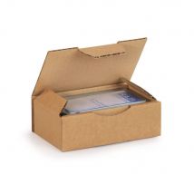 Boîte d'expédition RAJA en carton simple cannelure brun - 24 x 17 x 5 cm - Lot de 50