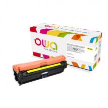 Toner remanufacturé OWA compatible HP 651A - Jaune