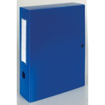 Boîte de classement A4 Exacompta polypropylène - Dos 8 cm - Bleu - Lot de 10