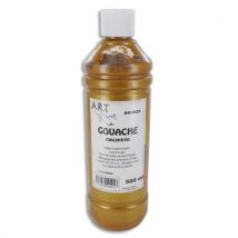 Flacon de 500 ml de gouache métalisée couleur bronze