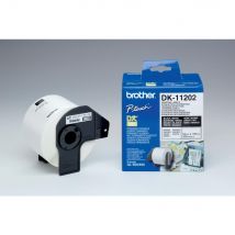 Rouleau de 300 étiquettes d'expédition autocollantes DK11202 pour imprimante d'étiquettes Brother - 62 x 100 mm