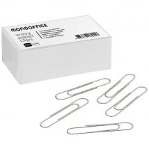 Trombones En Acier Nickelé - Antirouille - 75 Mm - Argent - Boîte De 100 - Paquet 100 Unités - Lot De 2