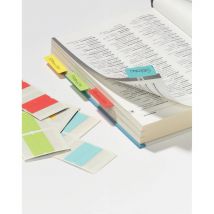 Onglets autocollants Durable Tabfix 25 mm 2 lignes - couleurs assorties - paquet 24 unités