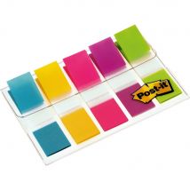 Carte de 5x20 marque page index largeur 1.2 cm - 5 coloris assortis