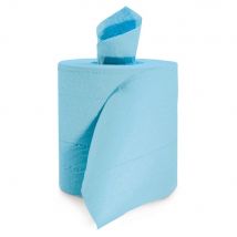 Bobine d'essuyage RAJA à dévidage central maxi - 450 feuilles - Bleu