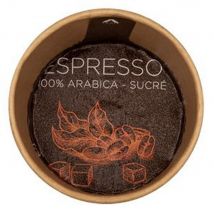 Gobelets Operculés prédosés Expresso Noir 18 cl - Lot de 15