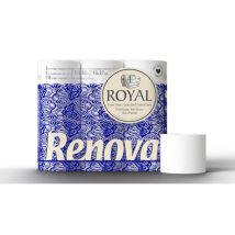 Papier toilette en rouleaux standard Royal - quadruple épaisseur - blanc - paquet 63 rouleaux