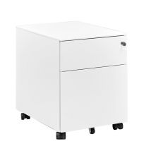 Caisson Mobile Métal Nexus 2 Tiroirs - Blanc Prof. 54 Cm
