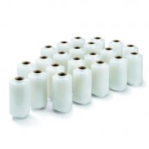 Mini bobines de film emballage étirable Raja - 23 microns - 12,5 cm x 150 m - transparent - carton de 24