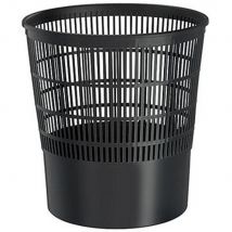 Corbeille à papier ajourée Ecoline de CEP - 16 litres - noir