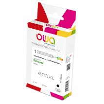 Cartouche d'encre remanufacturée OWA - compatible EPSON 603XL K20807OW - Grande capacité - Noir
