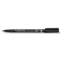 Marqueur Noir Permanent Lumocolor À Pointe Ultra-fine Pour Cd/dvd 0,4 Mm - Lot De 2