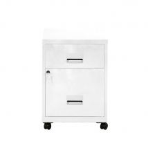 Caisson mobile Horizon - 2 tiroirs - blanc