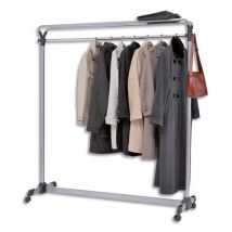 Vestiaire grande capacité avec étagère avec 4 roulettes 150x170x50 cm