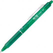 Roller Pilot Frixion Clicker - pointe moyenne rétractable - vert - Lot de 2