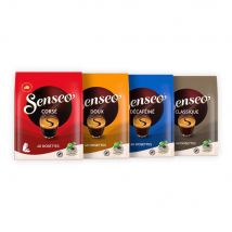 Pack Senseo découverte 160 dosettes souples café - 4 saveurs différentes