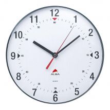 Horloge murale Alba Hindi à quartz - Diamètre 25 cm - Blanc