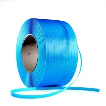 Feuillard de cerclage manuel Raja - en Polypropylène - Bleu l.12 x 0,55 mm - Bobine L.3000 m - paquet 2 unités