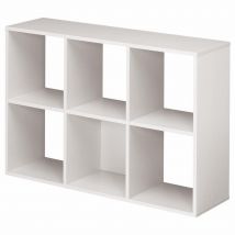 Module bibliothèque multicases Color - 6 cases - aluminium
