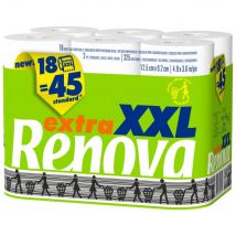 Papier toilette double épaisseur Extra XXL - maxi rouleau compact de 325 feuilles - blanc - paquet 18 rouleaux
