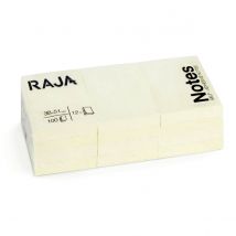 Bloc de 100 feuilles repositionnables Pergamy - 3,8x5,1 cm - jaune - lot de 12