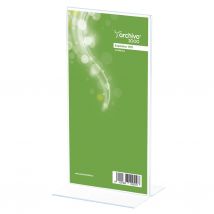 Présentoir De Document Vertical - Double Face - Format 1/3 De A4 - Transparent - Lot De 3