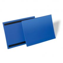 Pochettes logistiques magnétiques Durable - format A4 - paysage 297 x 210 mm - bleu - Boîte de 50