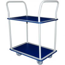 Chariot de manutention 2 plateaux - charges lourdes 250 kg