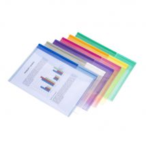 Pochettes-enveloppes Tarifold Color Collection A4 polypropylène assorties - lot de 12