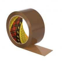 Ruban adhésif d'emballage Scotch 371 - 48 microns - polypropylene chocolat - 50 x 66m - Lot de 36