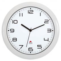 Horloge murale Alba Hornew silencieuse - mouvement quartz - blanc