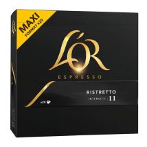 Café moulu L'Or Arabica Espresso Ristretto n°11 - boîte de 20 dosettes de 104 g