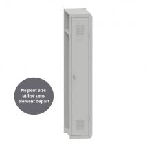 Vestiaire Primo Iso - Industrie Propre - Élément Suivant - Corps Gris - Portes Gris