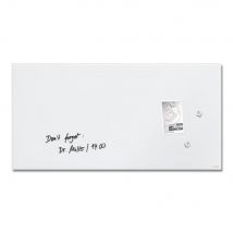 Tableau en verre magnétique sigel Mat - Blanc - 100 x 65 cm
