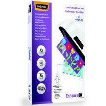 Pochettes De Plastification Fellowes Imagelast A3 80 Microns - Boîte De 100