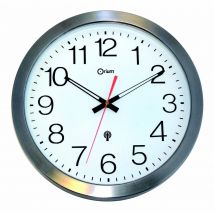 Horloge murale étanche radio-contrôlée - Ø 35,5 cm - inox