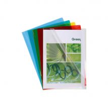 Boîte de 100 pochettes coin Claircell - en PVC 14/100 ème - coloris assortis