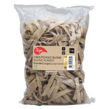Elastique 120 X 10 Mm Sign En Caoutchouc Blond De Qualité Supérieure - Sachet De 1 Kg
