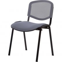 Chaise de réunion & visiteur One - maille filet,tissu - gris