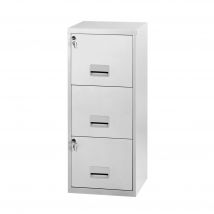 Classeur Primo Iso - 3 tiroirs - métal - corps gris - façades grises