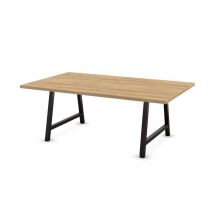 Table de conférence Prisme - L200 x L120 cm - chêne Nebraska