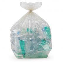 Sac Poubelle Recyclé 130 L - Transparent - Carton De 200