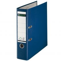 Classeur à levier Leitz 180° A4 plastifié - dos 80 mm - capacité 600 feuilles - bleu