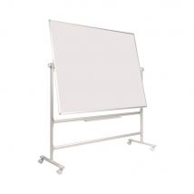 Tableau blanc mobile double-face pivotant Bi-Office Earth émaillé magnétique - 180 x H.120 cm