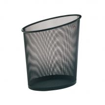Corbeille à papier en métal Mesh noir