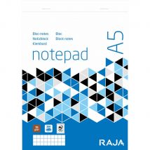 Bloc Direction A5 Mondoffice - 14,8 X 21 Cm - Petits Carreaux 5 X 5 - Non Perforé - 200 Pages - - Lot De 5