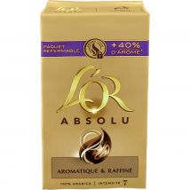 Café Absolu moulu 100% arabica - intensité 7 - paquet de 250 g - lot de 2 paquets