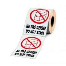 Etiquette adhésive pré-imprimée ''NE PAS GERBER'' - 1000 étiquettes 9 x 13 cm (carton 1000 unités)