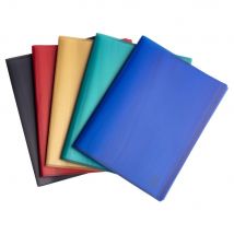Porte vue A4 Opak en polypro recyclé Exacompta - 100 pochettes - Coloris assortis